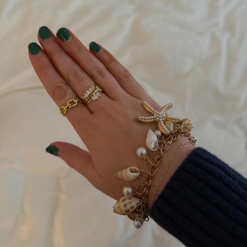 anthropologie seashell shore bracelet